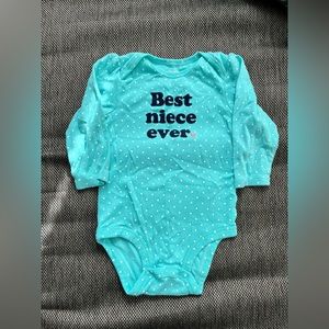 Carter’s best niece ever bodysuit 9 months